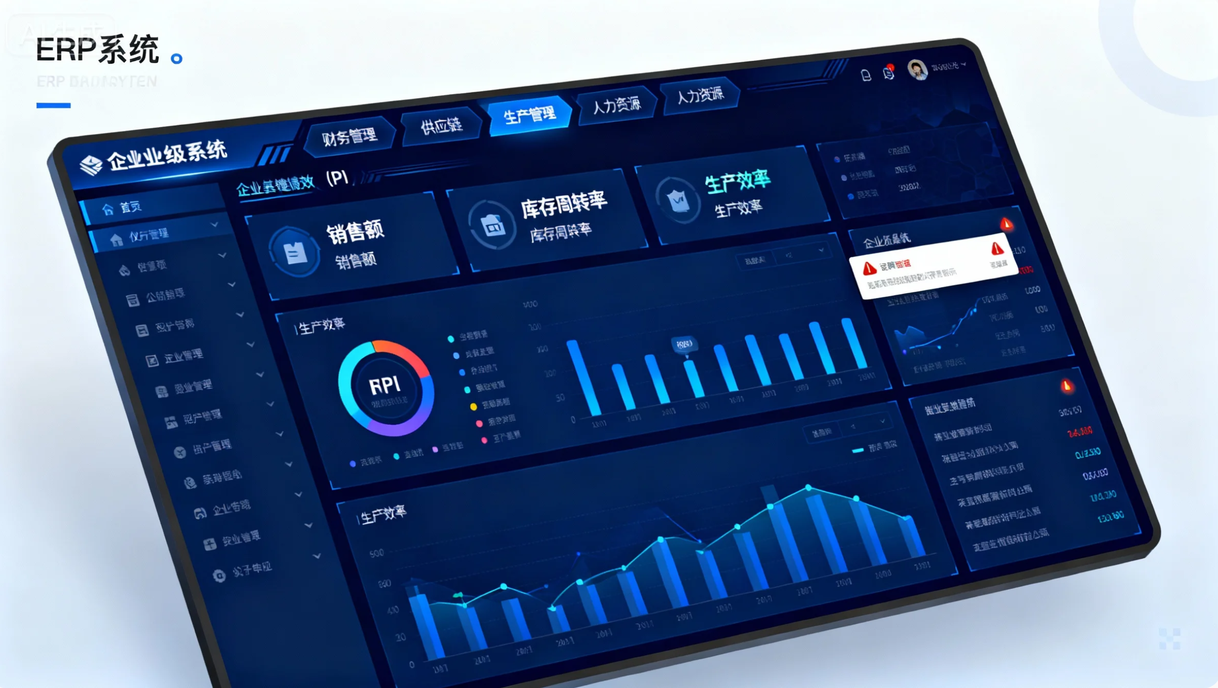 ERP系统界面展示